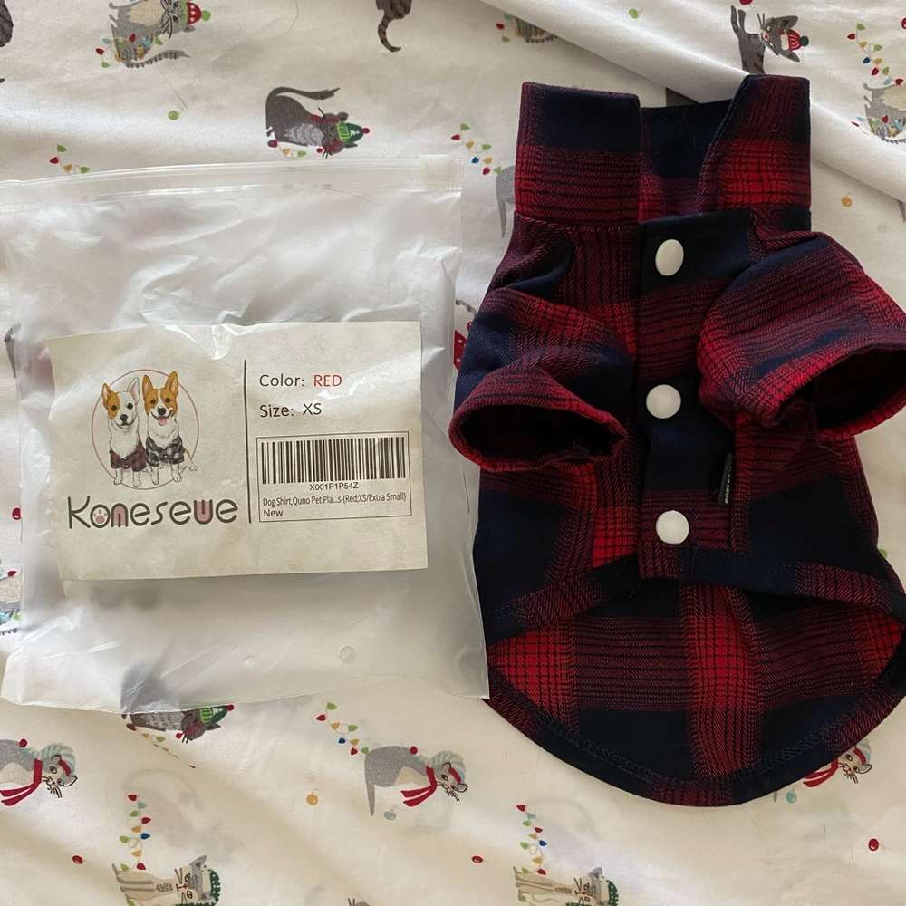 Dog Plaid Shirt